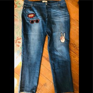 Appliqué Jeans  like new !